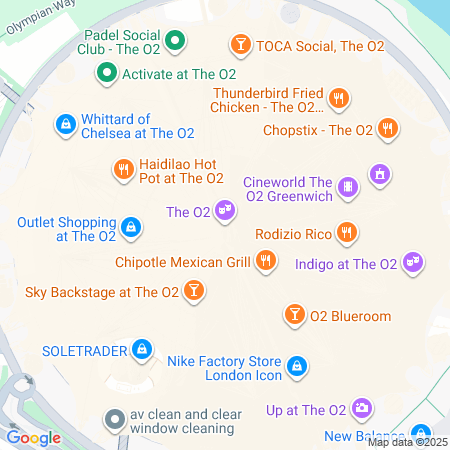 The O2 Location