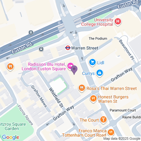 Radisson Blu Edwardian Grafton Location