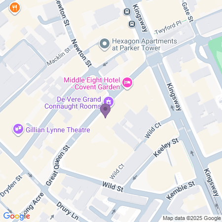 De Vere Grand Connaught Rooms Location