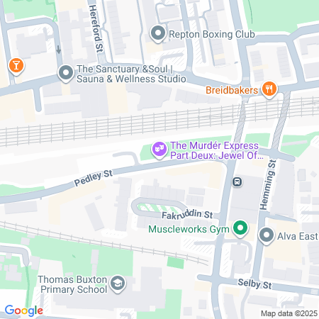Pedley Street Station Location