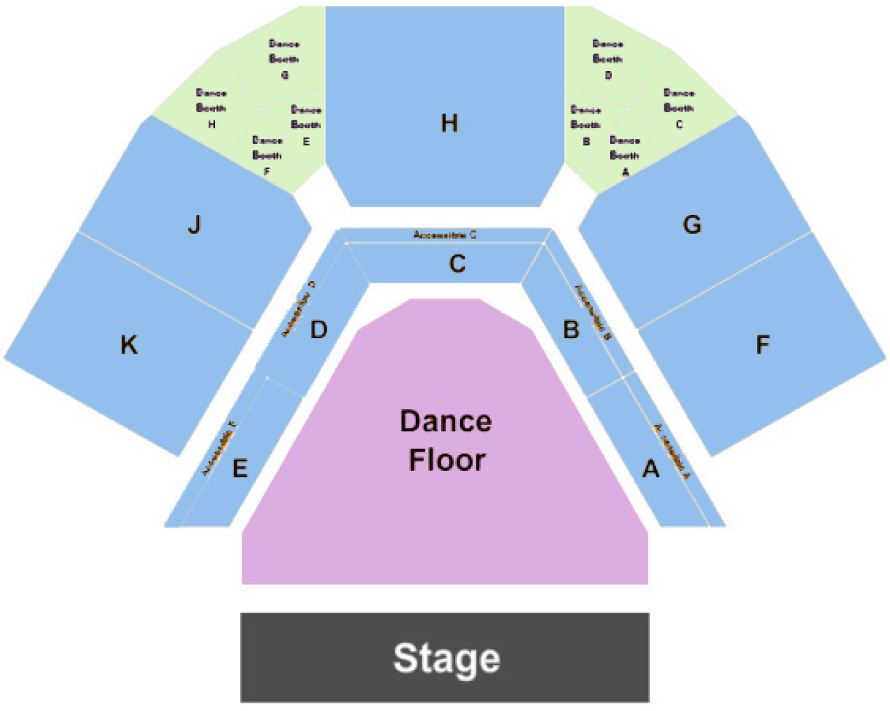 Abba Arena Seating plan Abba Arena Seating plan