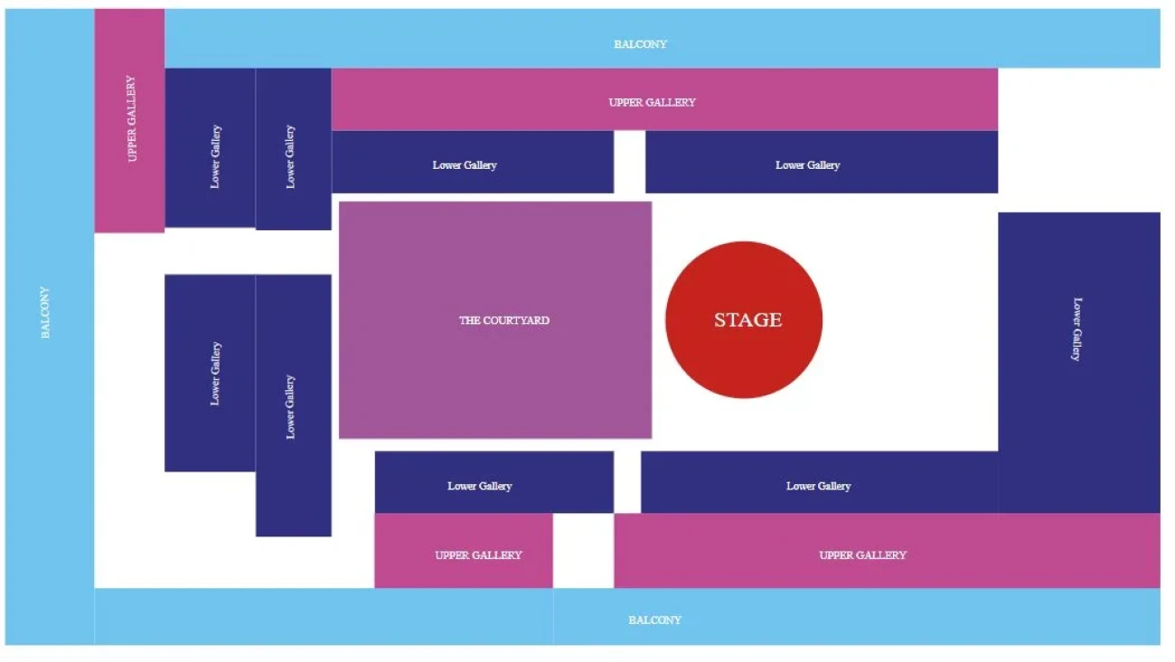 The O2 Seating plan