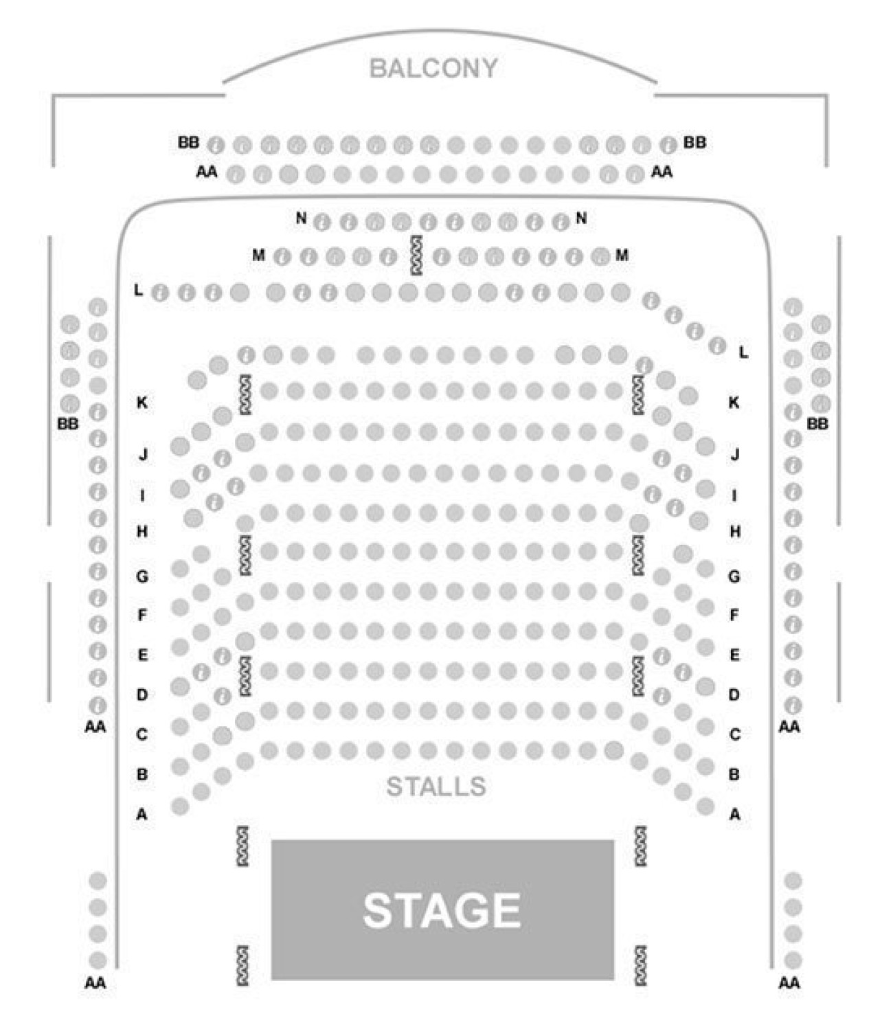 Wilton's Music Hall Seating plan