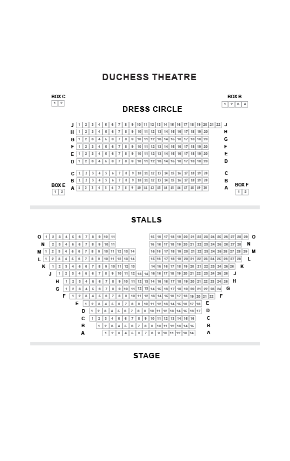 Duchess Theatre Seating Plan The Play That Goes Wrong London Box Office