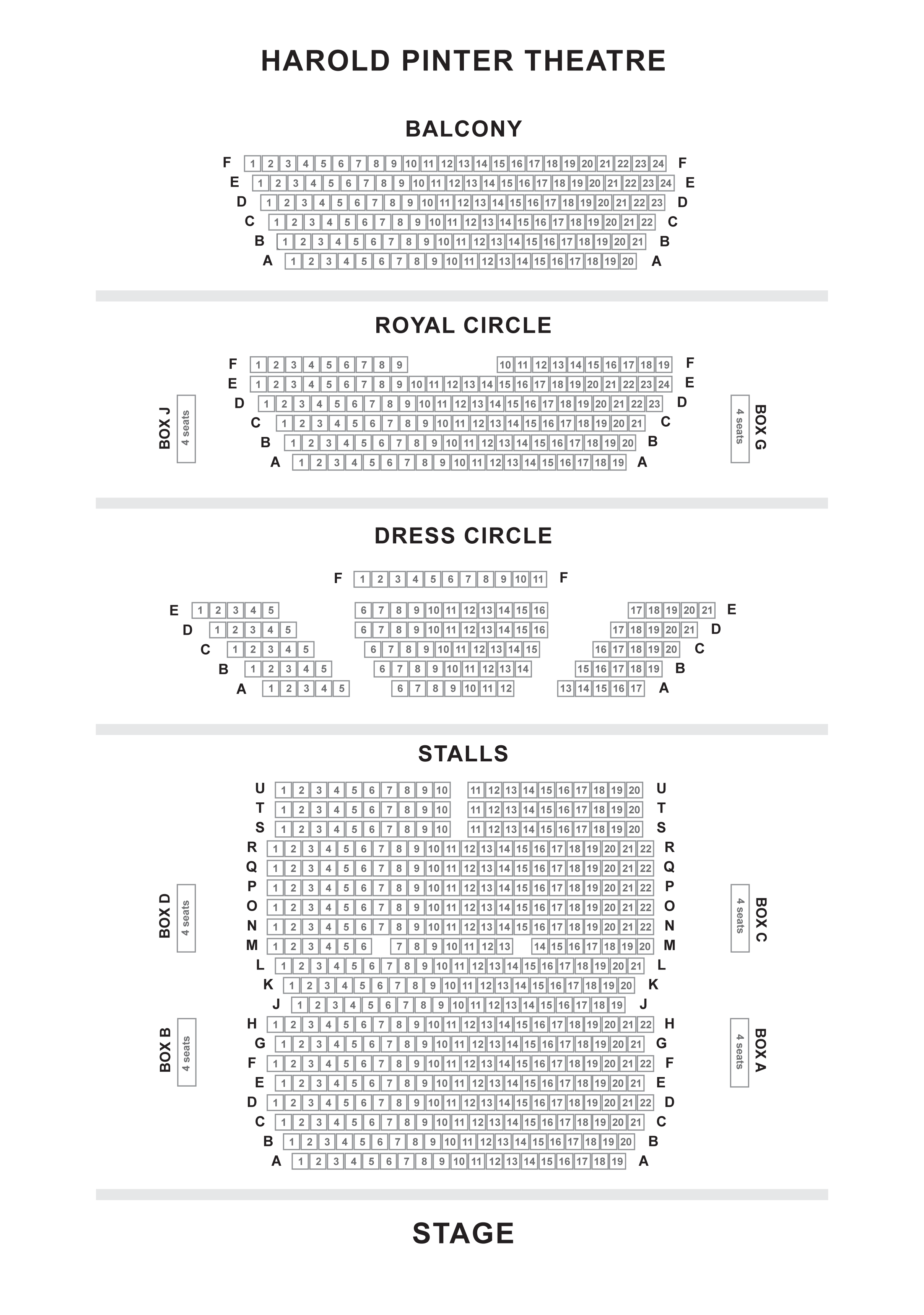 harold pinter theatre seating plan the lover the harold pinter theater seating chart