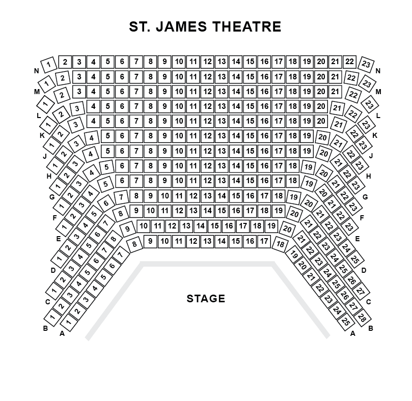 The Other Palace (formerly St James Theatre) Seating Plan Eugenius! The Eunique New Musical