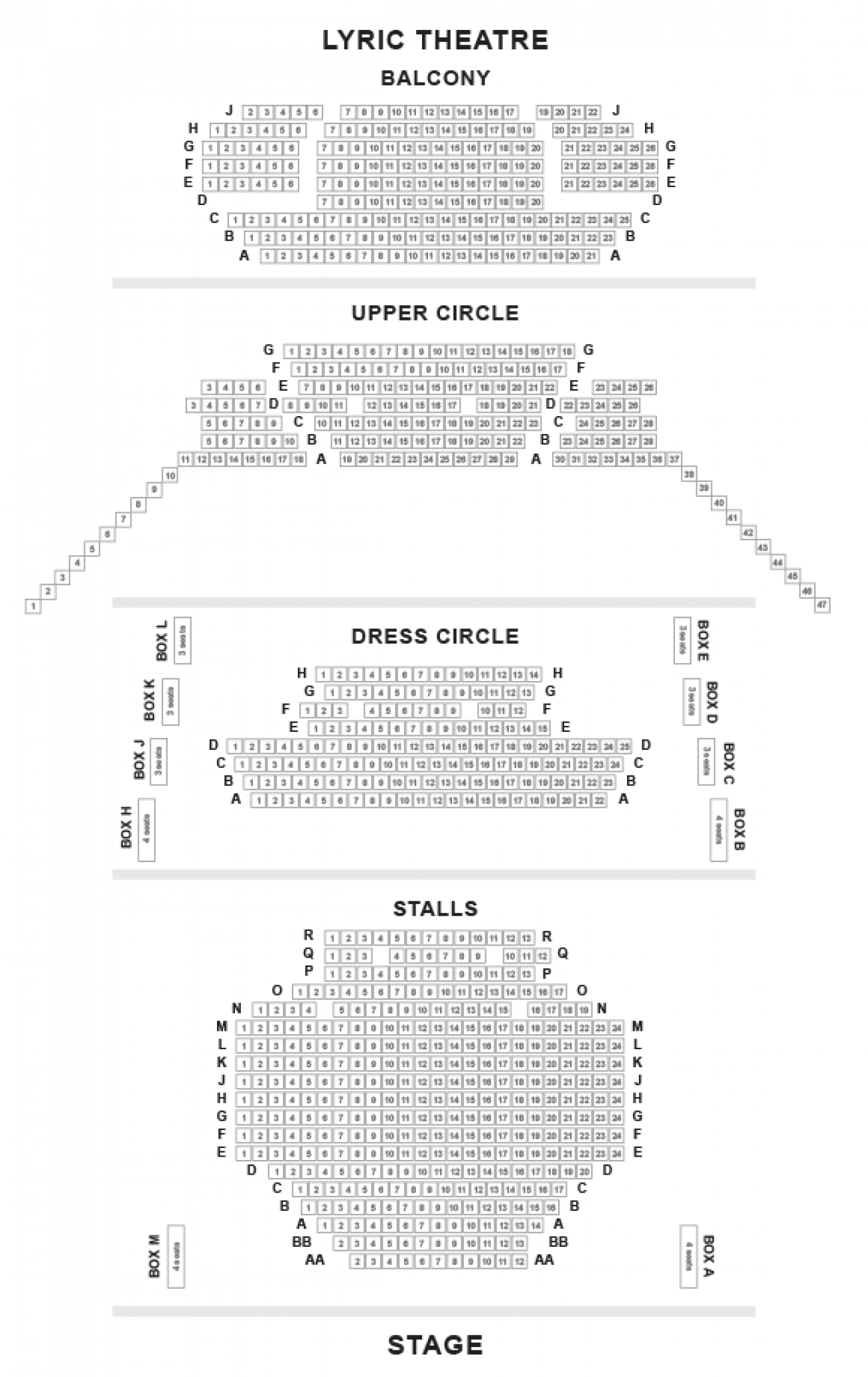 Lyric Hammersmith Seating plan Lyric Hammersmith Seating plan