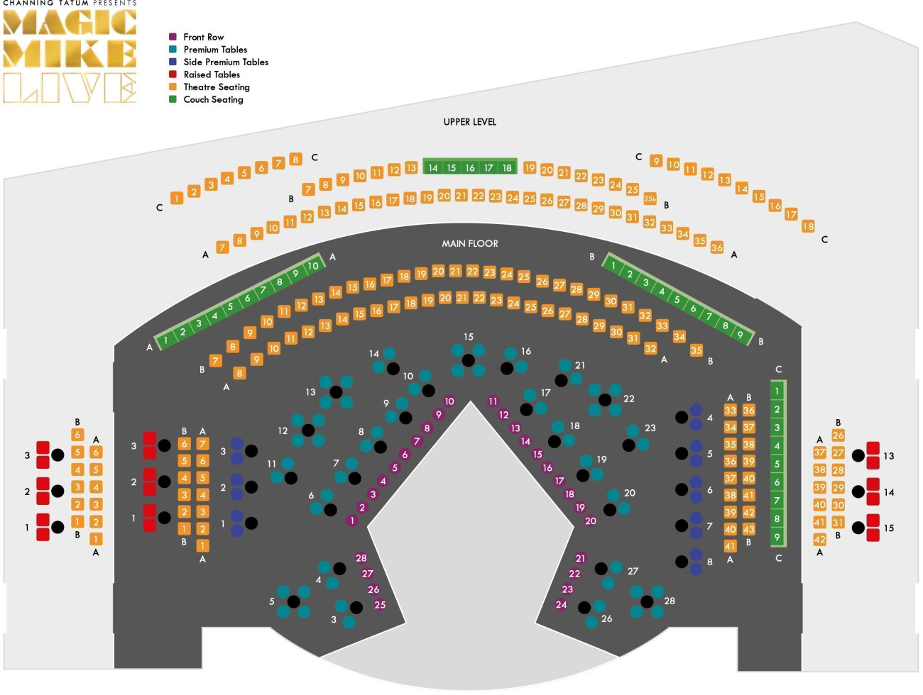 London Hippodrome Seating plan