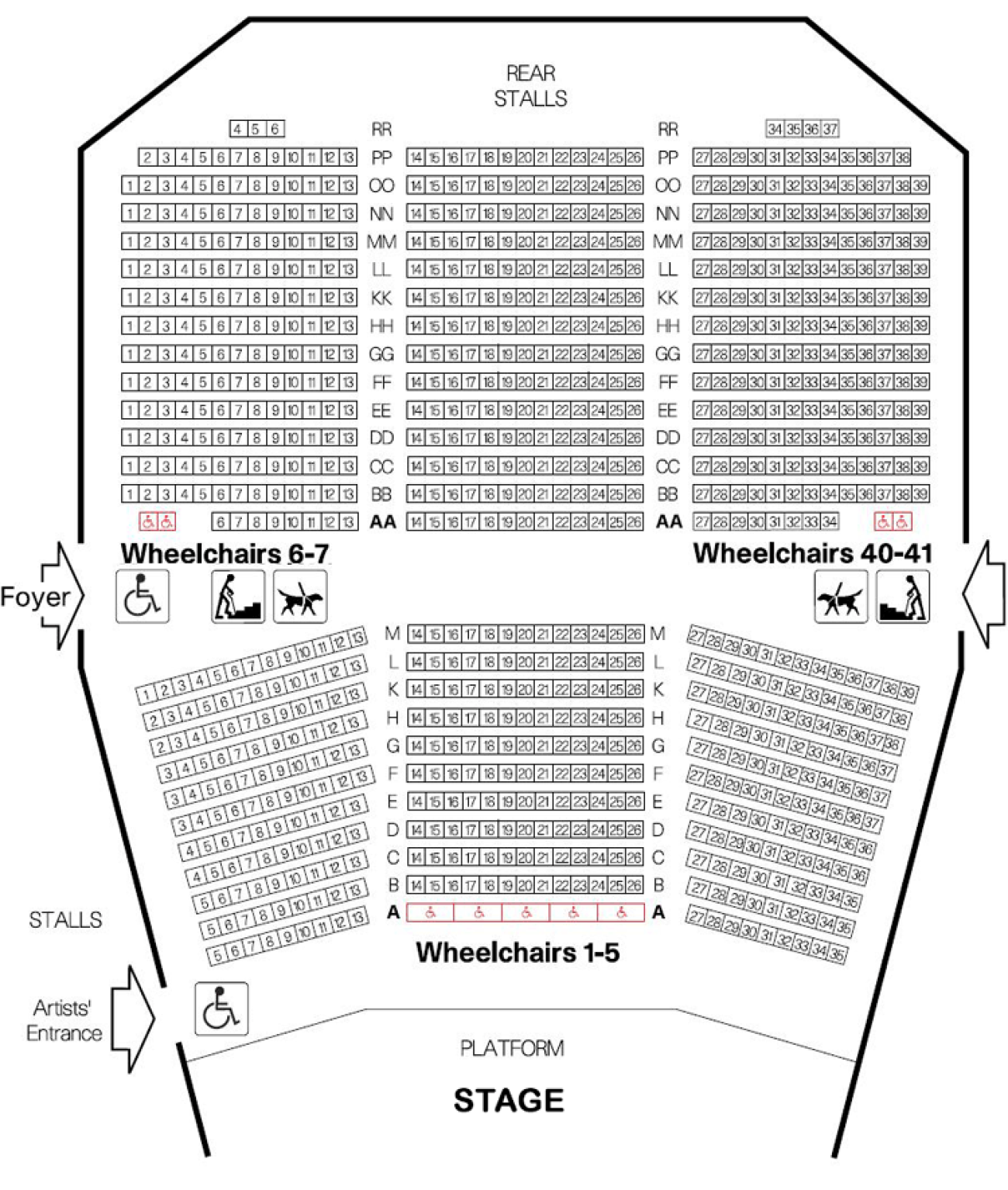 Queen Elizabeth Hall Seating Plan The Creakers London Box Office