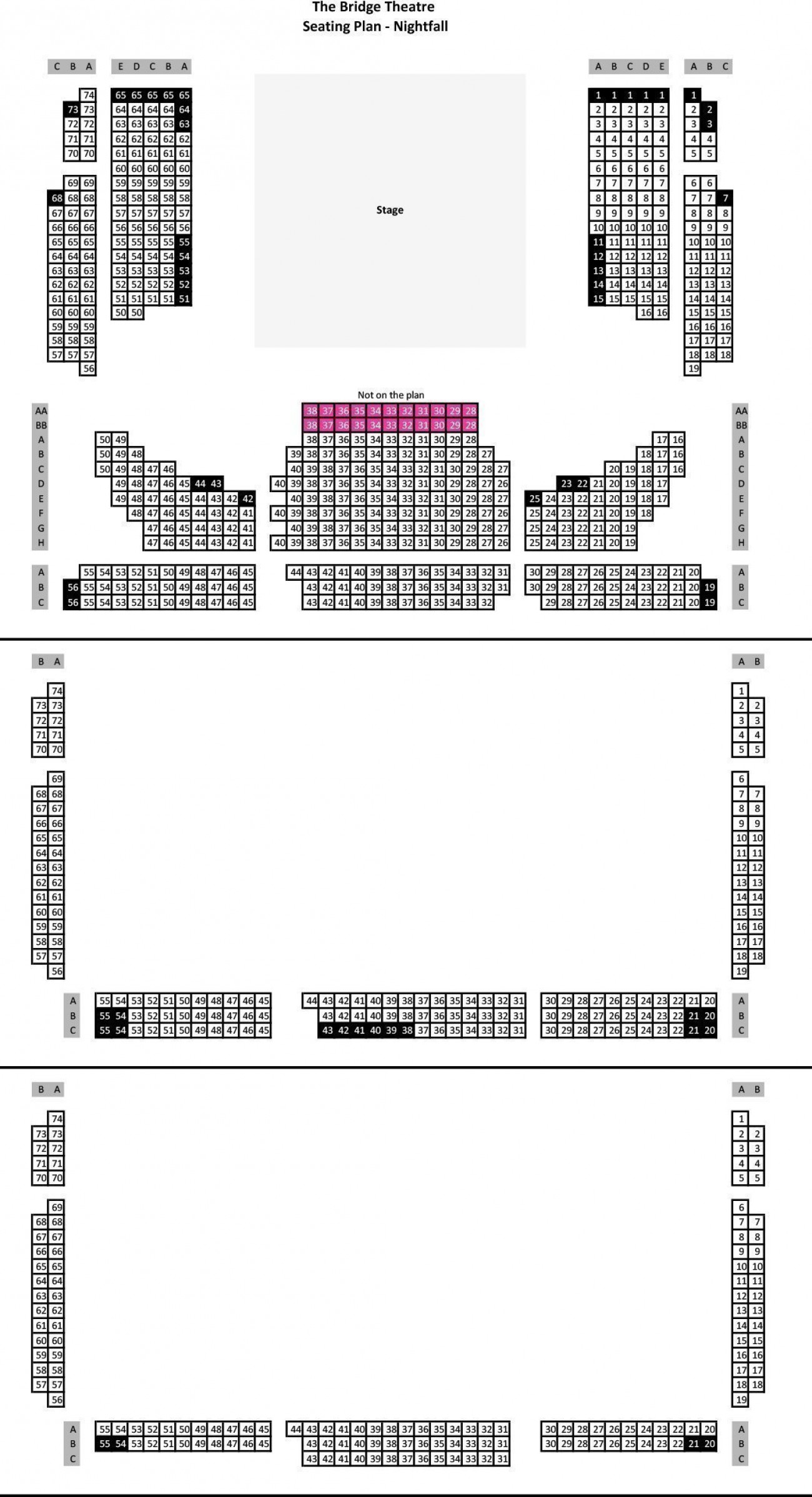 The Bridge Theatre Seating Plan London Box Office