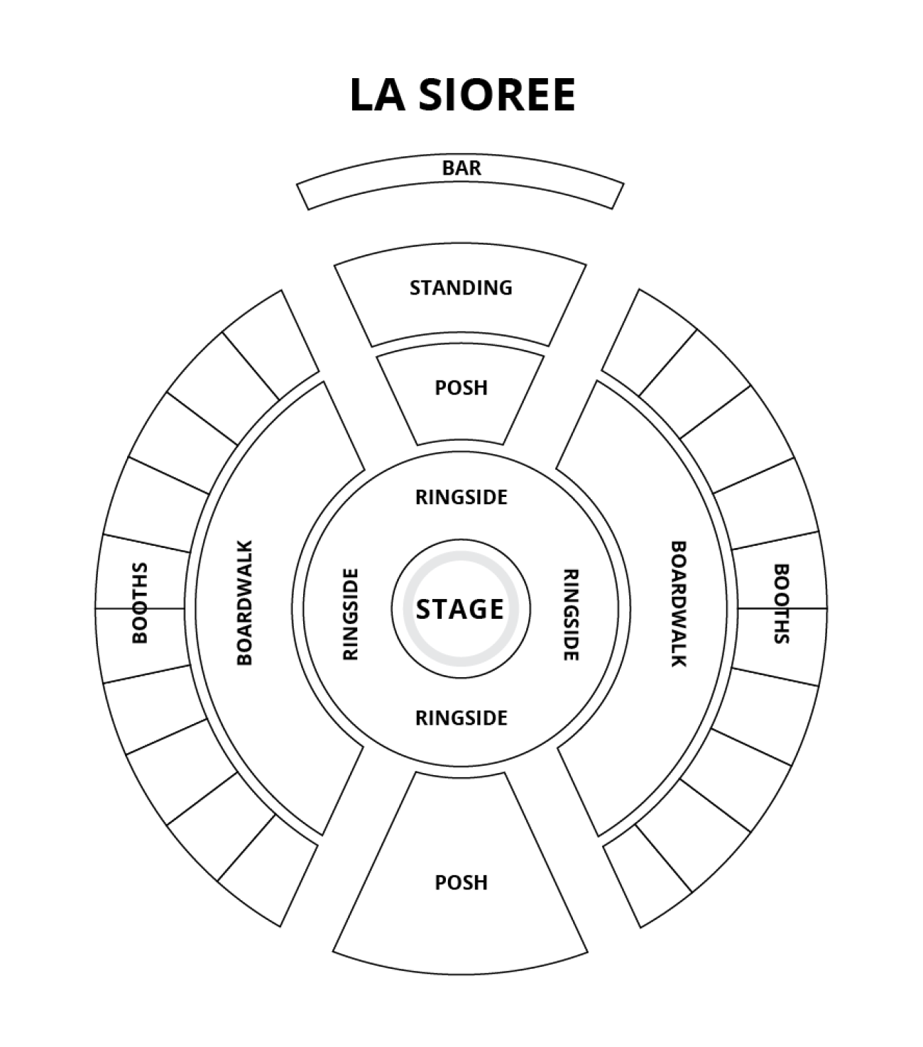 The Spiegeltent Seating plan The Spiegeltent Seating plan