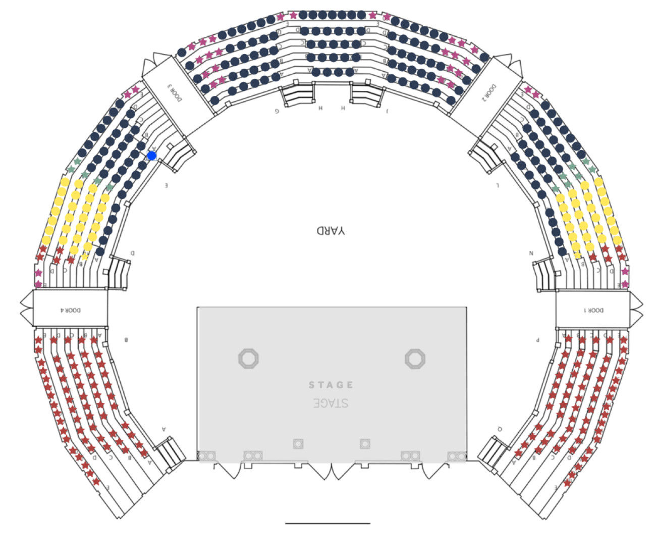 Globe Theatre Seating plan