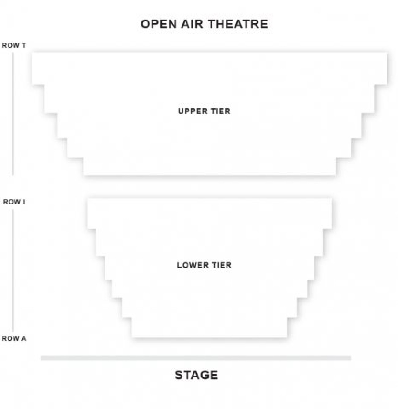 Regent's Park Open Air Theatre Seating plan