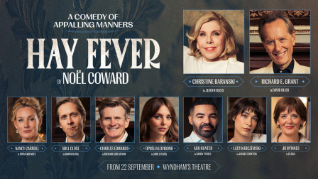 Full cast announced for Noel Coward's HAY FEVER