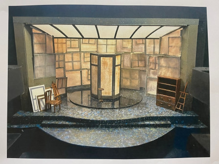 In the rehearsal space with the creative team for A MIRRORED MONET