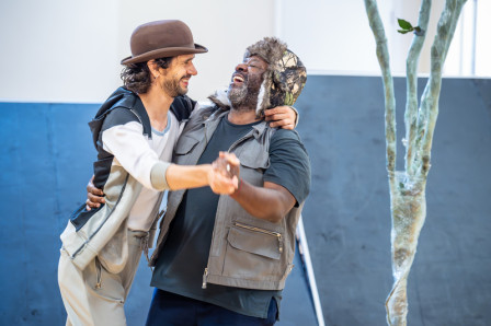 Rehearsal images released for WAITING FOR GODOT starring Lucian Msamati and Ben Whishaw