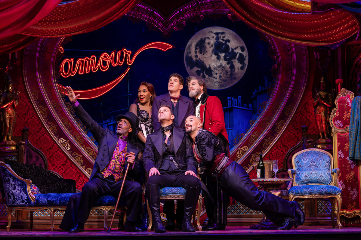 The cast of Moulin Rouge! The Musical. Photo by Matt Crockett.