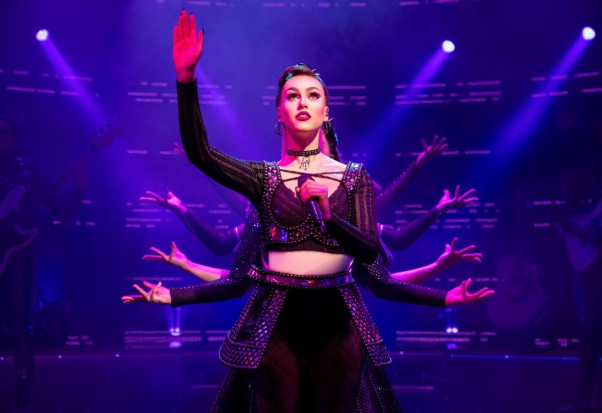 Caitlyn De Kuyper as Katherine Howard in SIX: The Musical. Photo by Pamela Raith.