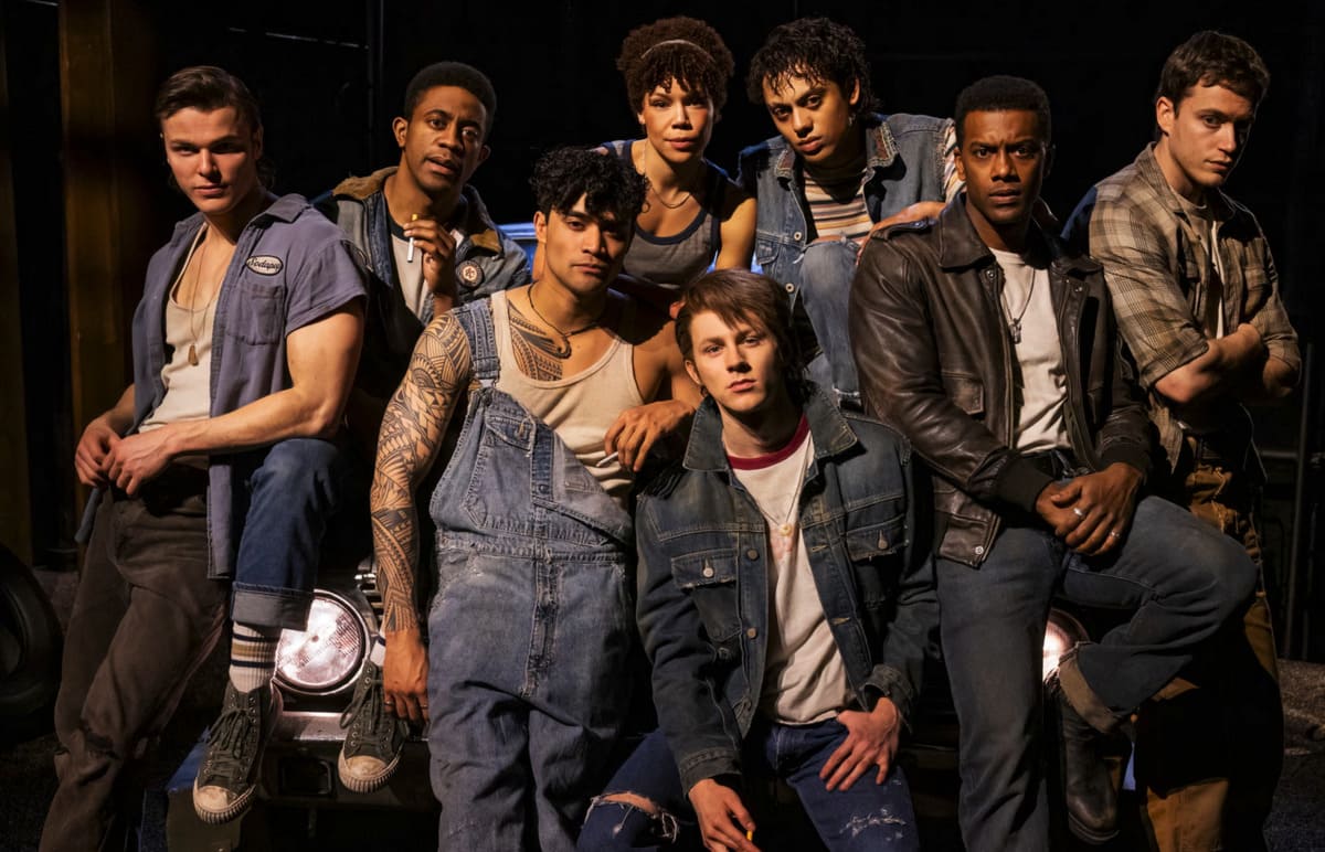 The cast of The Outsiders. Photo by Matthew Murphy