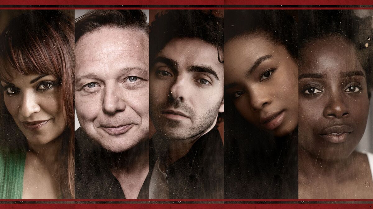 The cast of Hadestown