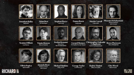 The full cast for RICHARD II at Bridge Theatre is announced