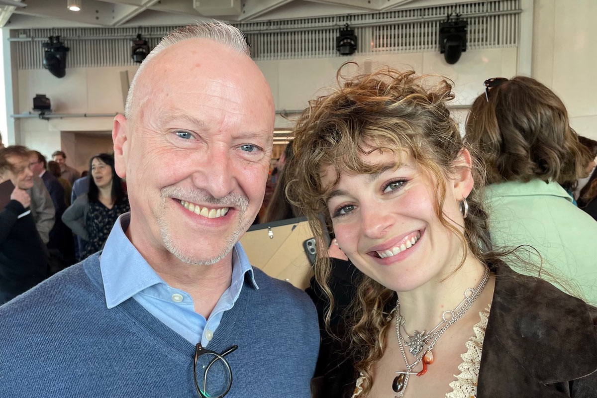 Ruby Ashbourne-Serkis with our Head Reviewer Stuart King