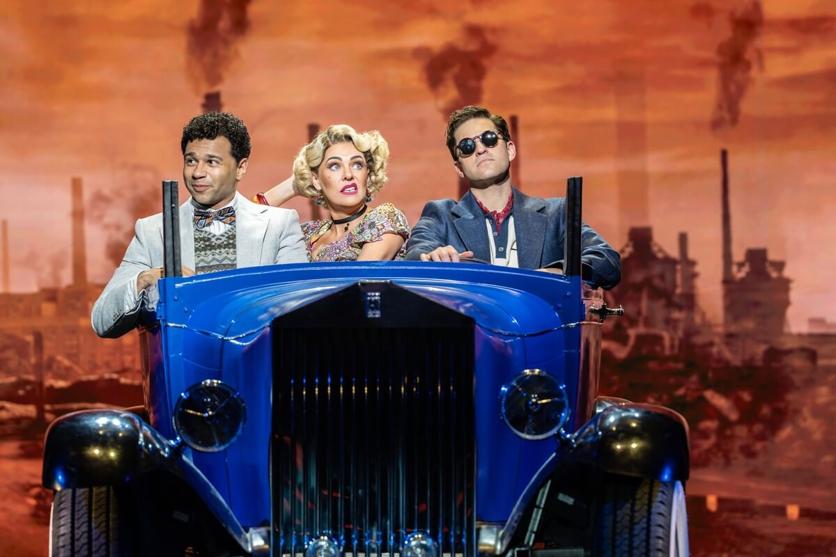 Corbin Bleu, Rachel Tucker, and Jon Robyns in THE GREAT GATSBY at the London Coliseum. Photo by Johan Persson