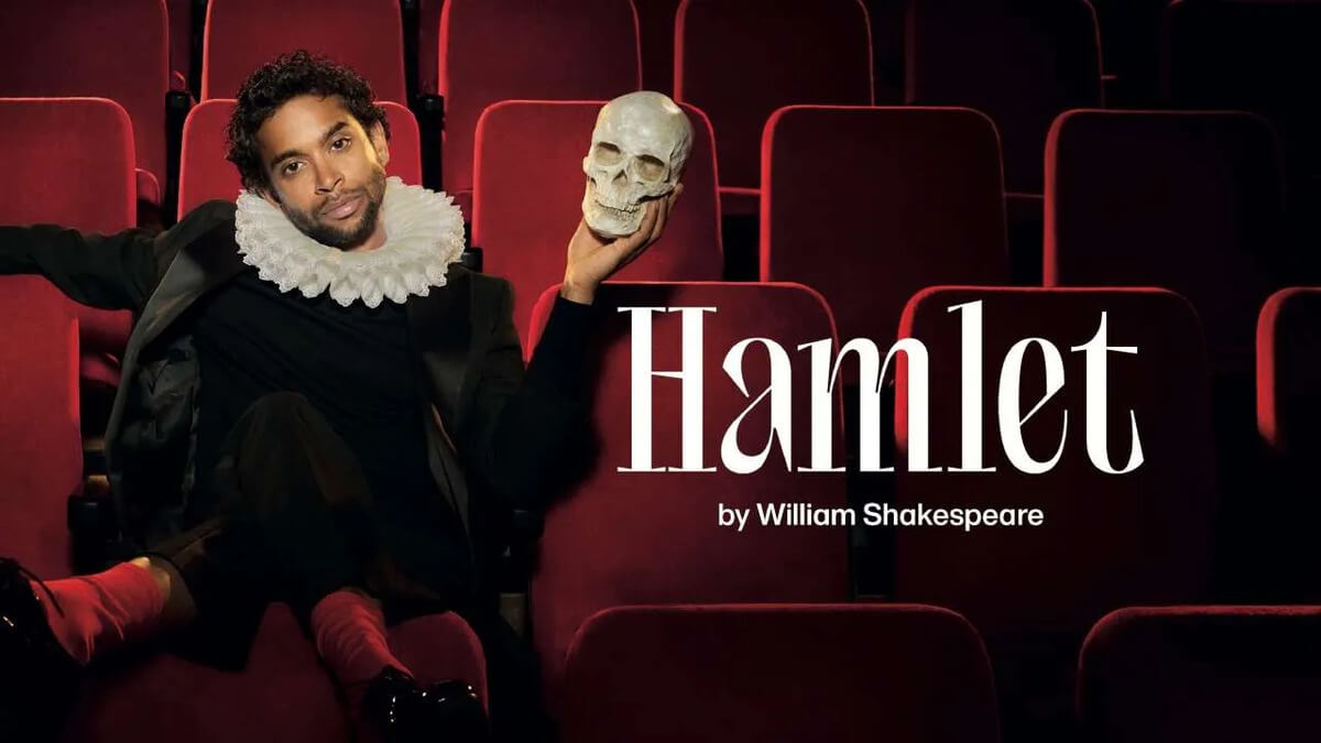 Artwork of HAMLET. Image by the National Theatre.