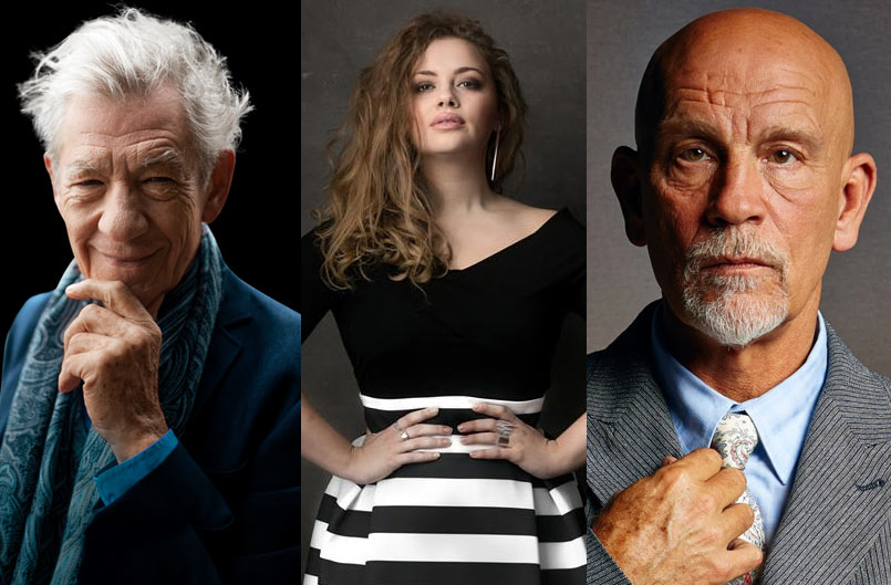 Ian McKellen, Carrie Hope Fletcher, John Malkovich