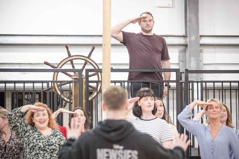 hms pinafore rehearsal images