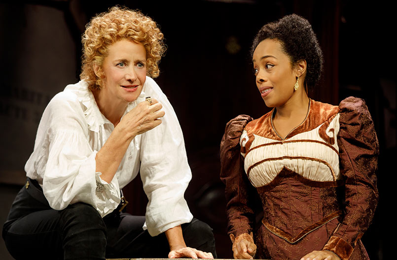 Janet McTeer and Brittany Bradford in Bernhardt/Hamlet