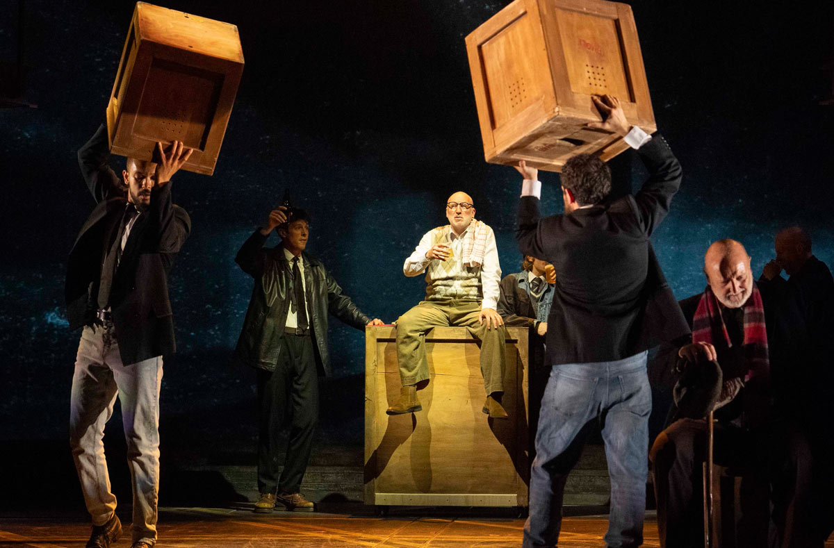 Cast of Boys from the Blackstuff at the National Theatre