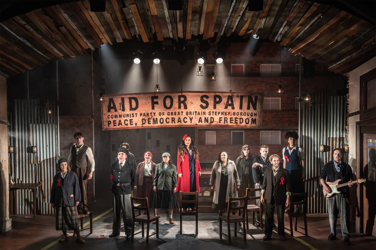 The cast of Cable Street at Marylebone Theatre