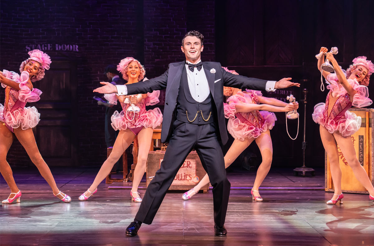 Crazy For You at the Gillian Lynne Theatre. Charlie Stemp and cast. Photo credit Johan Persson
