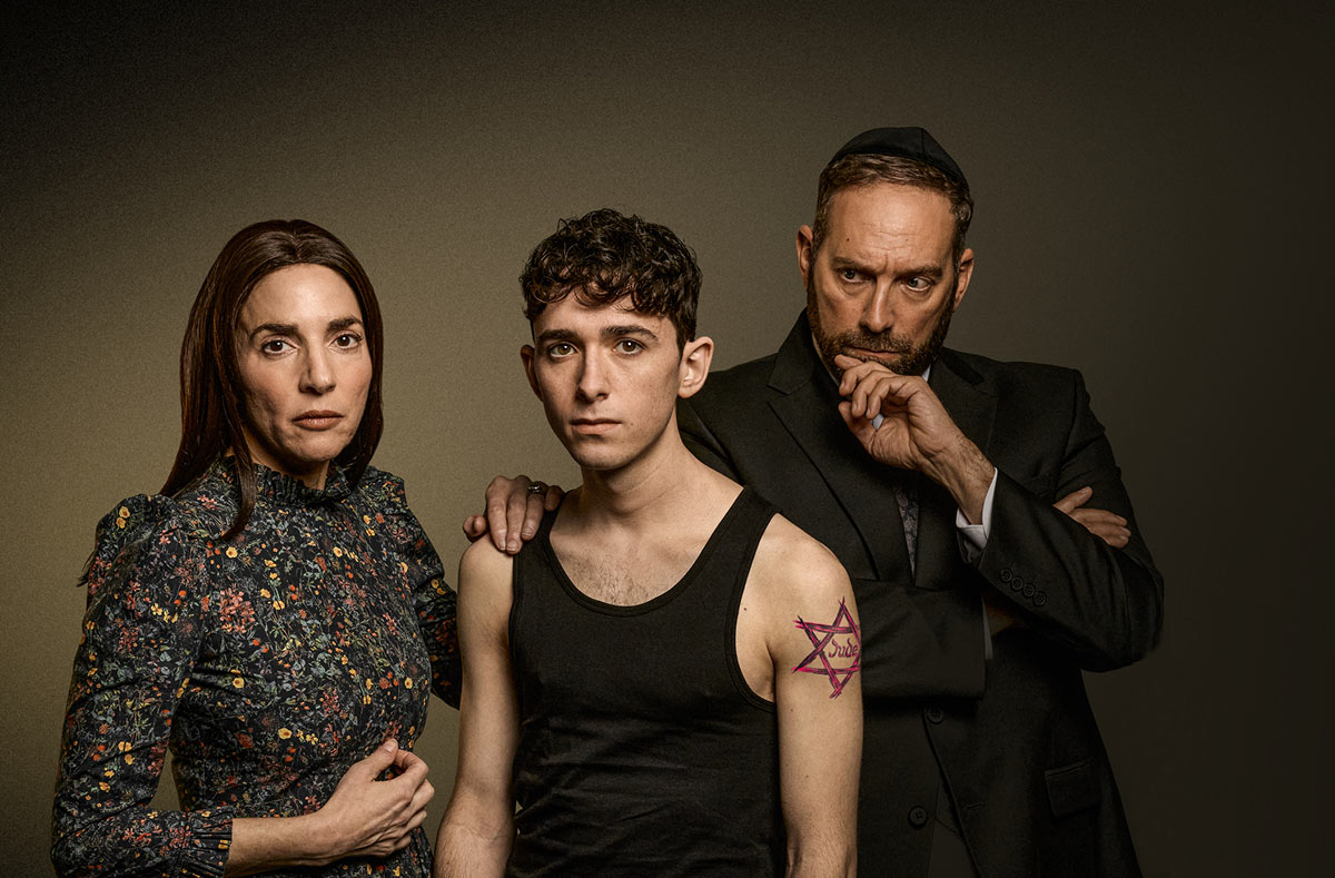 Clara Francis, Ilan Galkoff, and Ben Caplan. Faygele, Marylebone Theatre