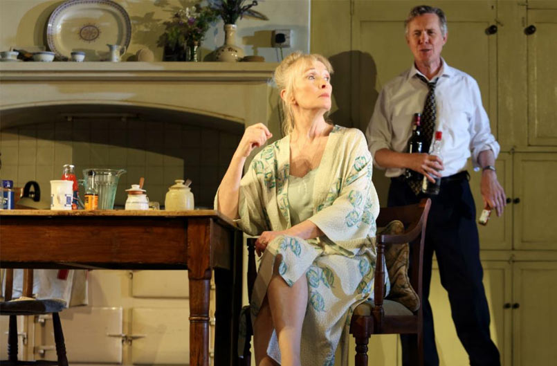 Diana (Lindsay Duncan) and Robin (Alex Jennings) in Hansard at the National Theatre. Photo by Catherine Ashmore