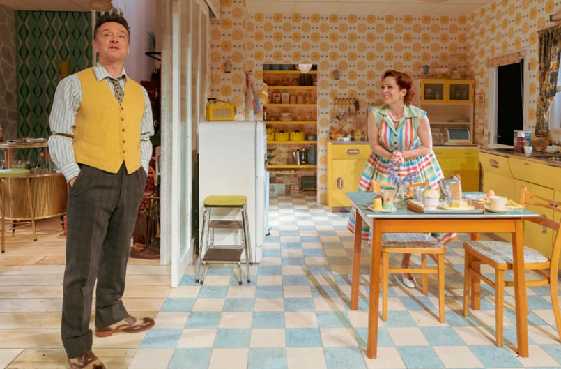 Richard Harrington as Johnny and Katherine Parkinson as Judy in Home I'm Darling Photo by Manuel Harlan