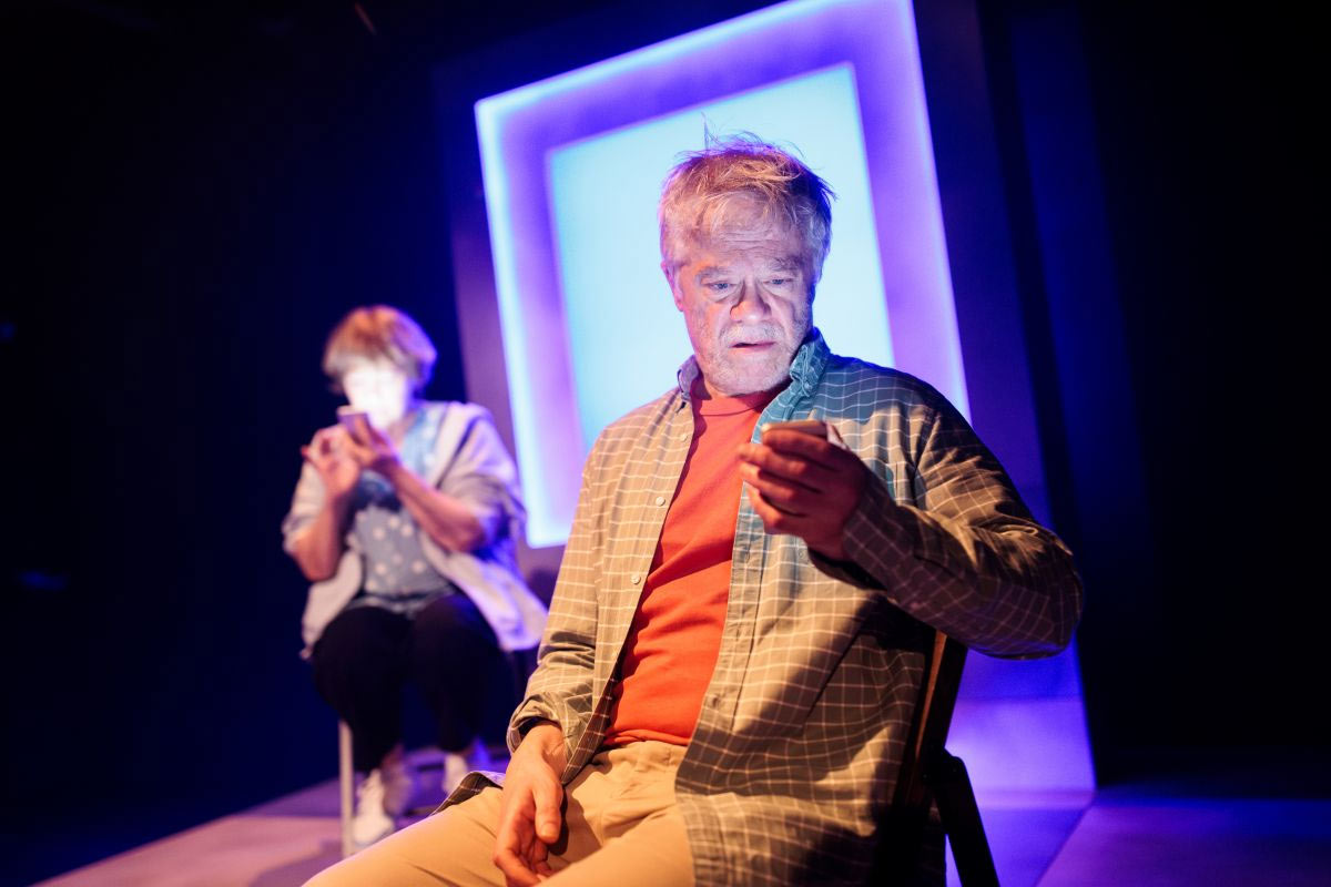 James Holmes as Jack in Invisible Me at Southwark Playhouse Borough. Photography by Harry Elletson
