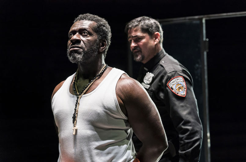 Oberon K. A. Adjepong and Joplin Sibtain in Jesus Hopped the ‘A’ Train at the Young Vic. Photo by Johan Persson