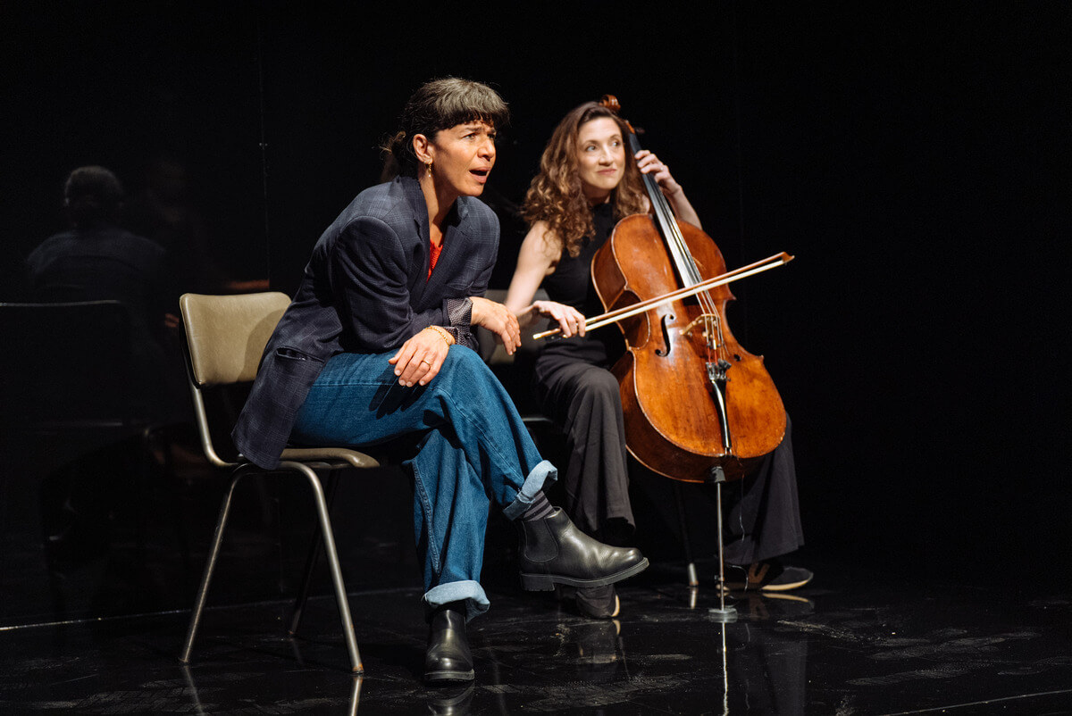 Sirine Saba and Laura Moody in Letters from Max. Photo Helen Murray