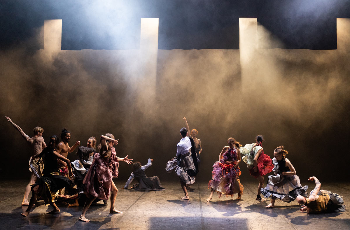 The Company of Lovetrain2020 at Sadler's Wells. Photo Julia Gat