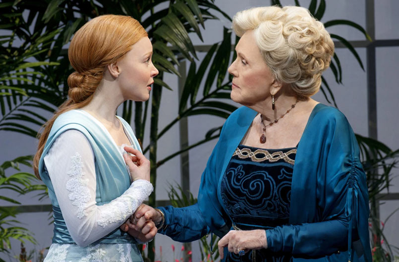 Lauren Ambrose and Diana Rigg in a scene from My Fair Lady. Photo Joan Marcus