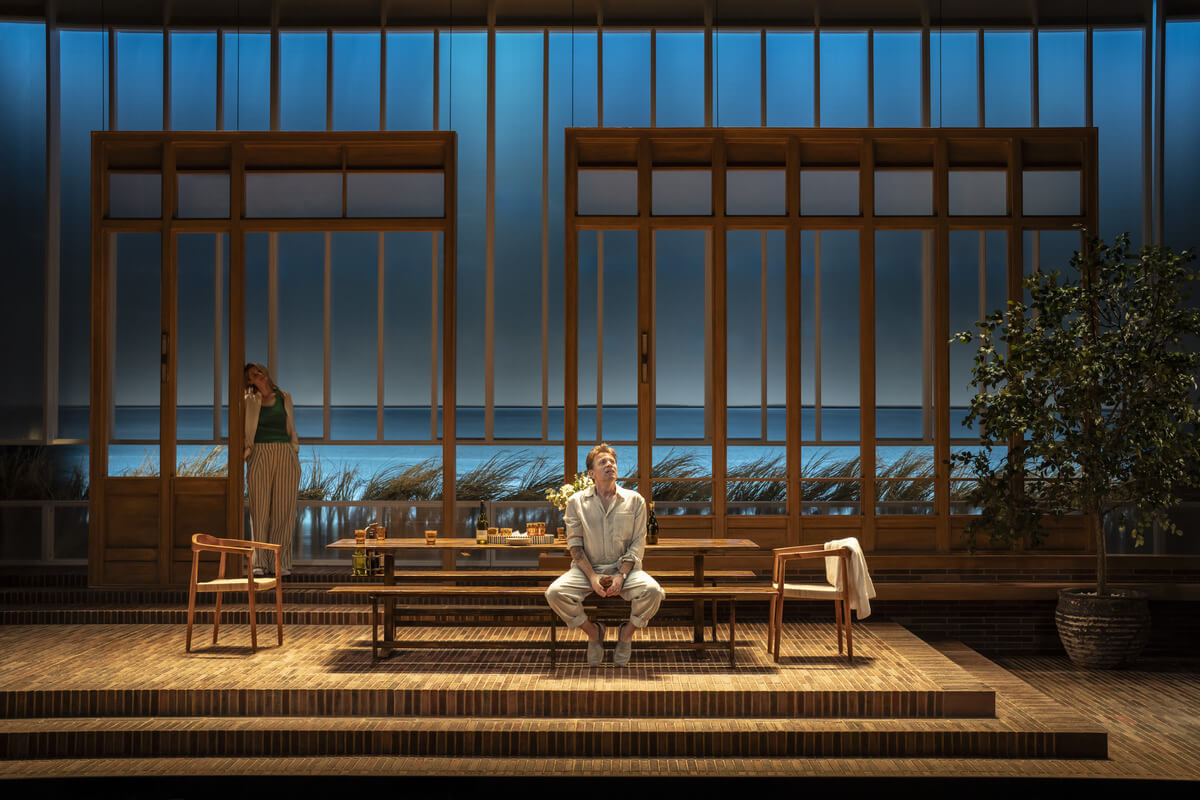 Elizabeth Debicki (Mathilde), Ewan McGregor (Henry Solness) in My Master Builder at Wyndham's Theatre. photograph by Johan Persson