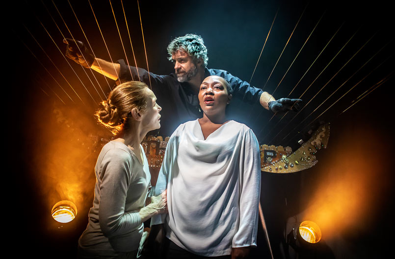 Alice Krige, William Close and Nobuhle Mngcwengi. Photo by Pamela Raith