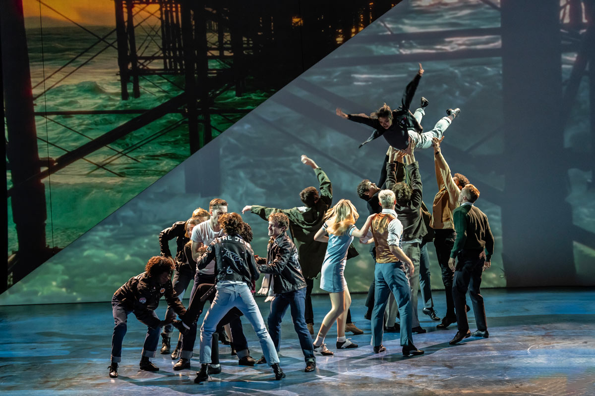 The cast of Quadrophenia at Sadler's Wells. Photo Johan Persson