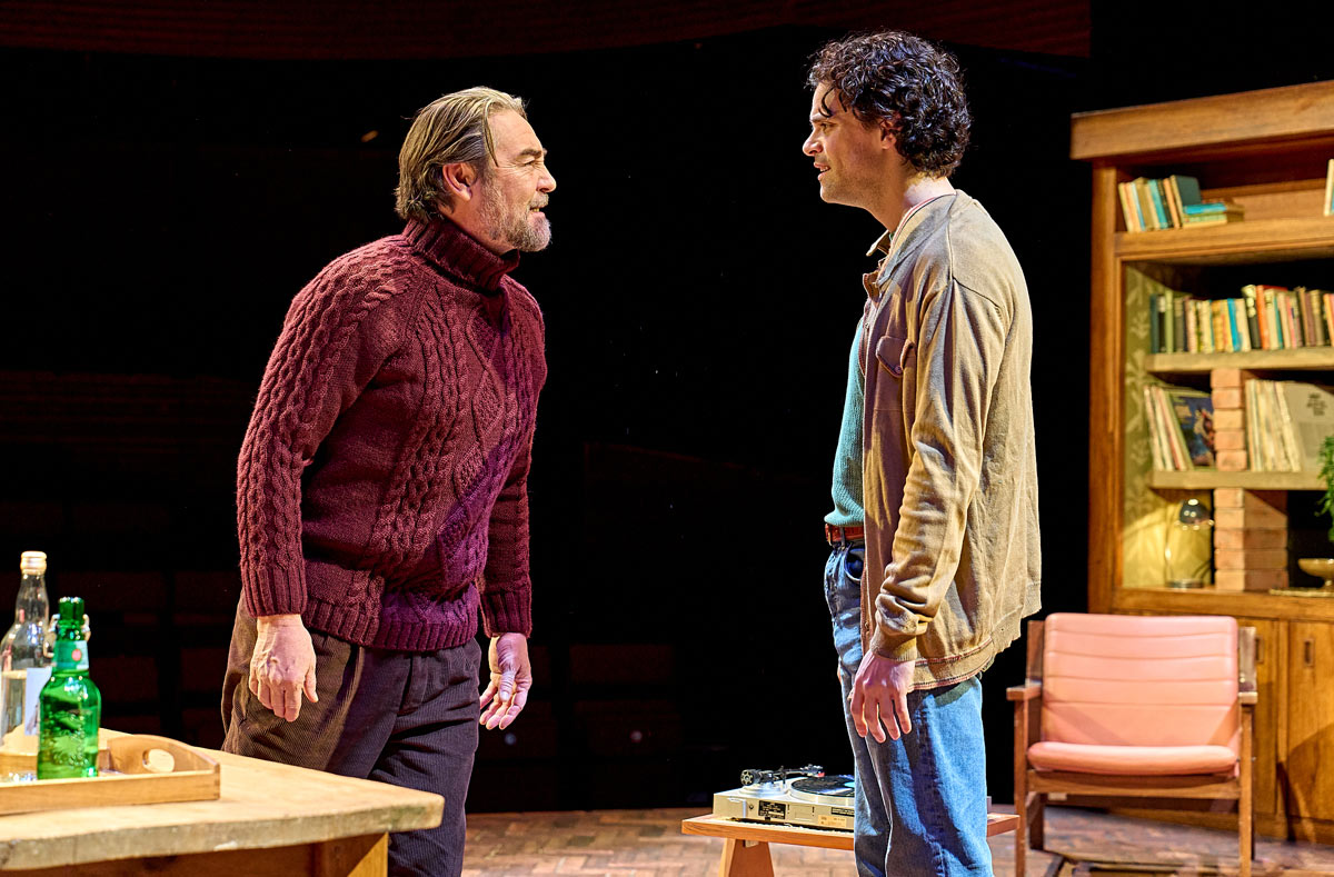 Nathaniel Parker & Jacob Fortune-Lloyd in Rock 'n' Roll. Credit Manuel Harlan