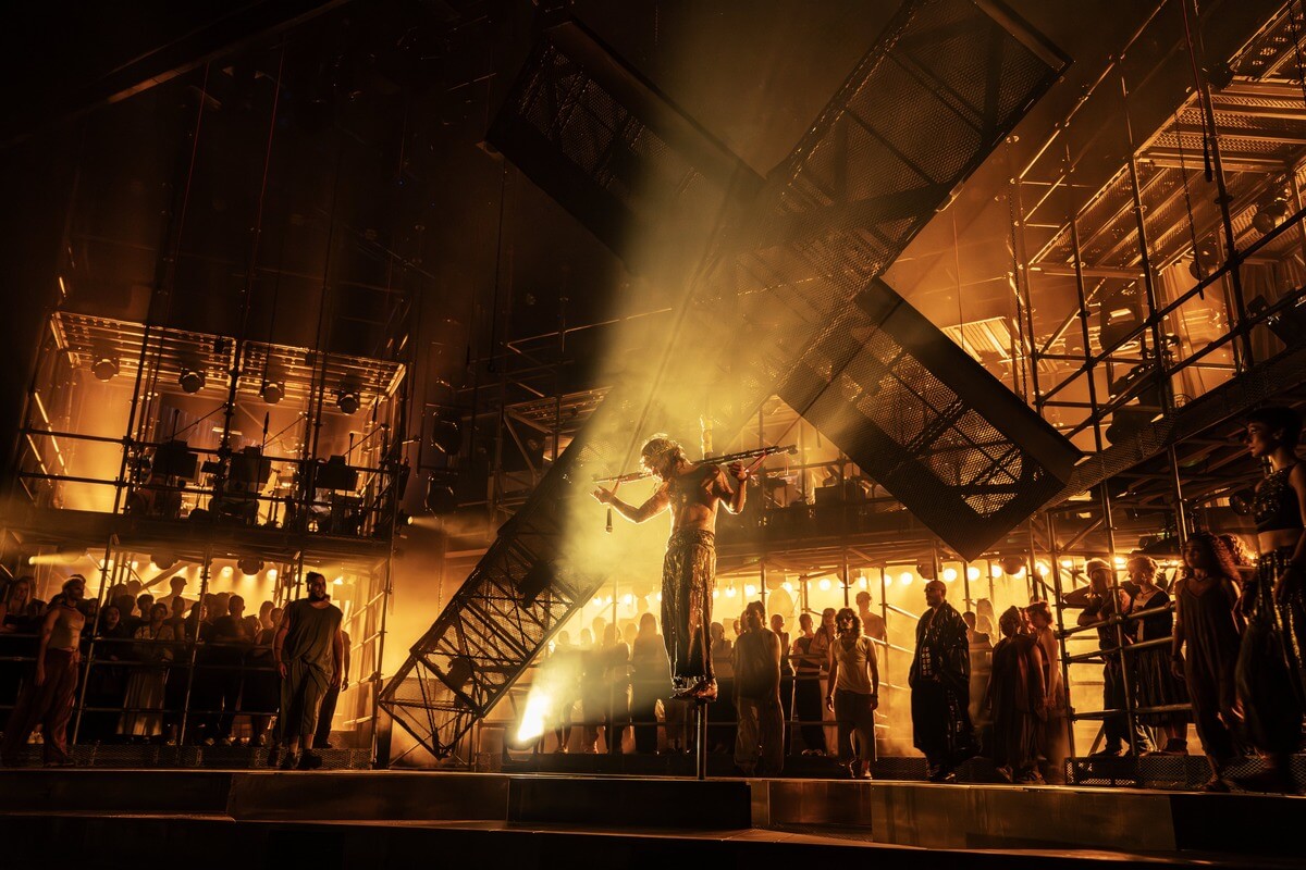 Sam Ryder in Jesus Christ Superstar at London Palladium. Photo by Johan Persson