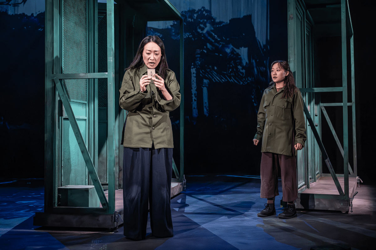 Gaby Wong and Millicent Wong in Shanghai Dolls at Kiln Theatre. Photo by Marc Brenner.