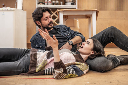 Rehearsal images released for BARCELONA starring  Lily Collins and Álvaro Morte