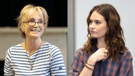 Rehearsal images released for Kristin Scott Thomas and Lily James in LYONESSE